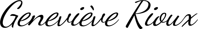 Signature Geneviève Rioux